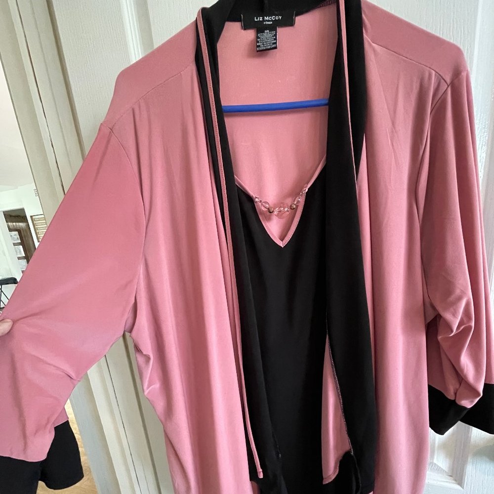 One piece jacket cami combo